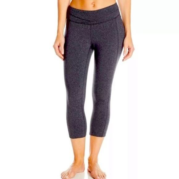 Lucy Powermax Hatha Collection Charcoal Gray Capri Pants - Picture 1 of 8